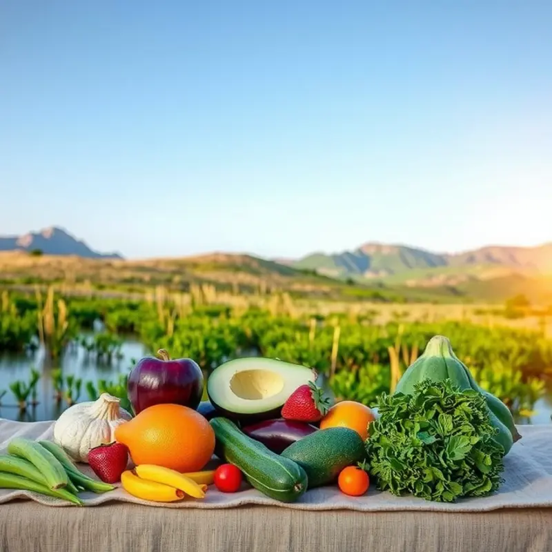 A vibrant landscape representing the simplicity of the Egg Fast Diet.