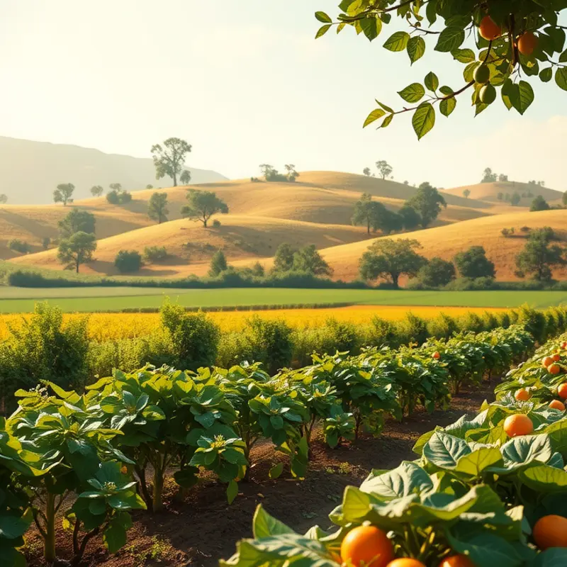A vibrant field showcasing the essence of natural, healthy produce.