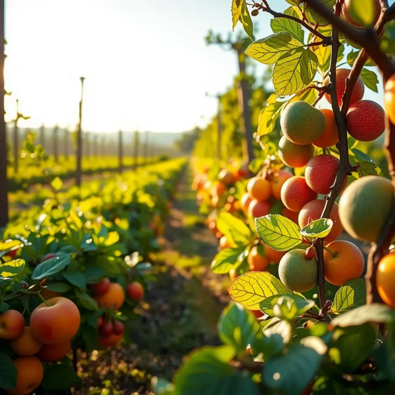 A sunny field of vibrant produce representing the essence of detox diets.