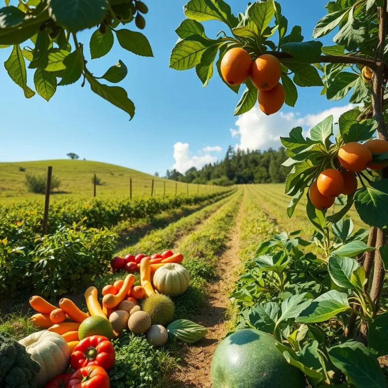 A picturesque orchard blooming with nature’s produce.