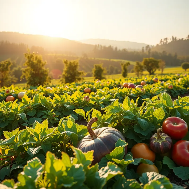 A scenic representation of nature’s bounty, symbolizing the importance of nutrition and metabolism.