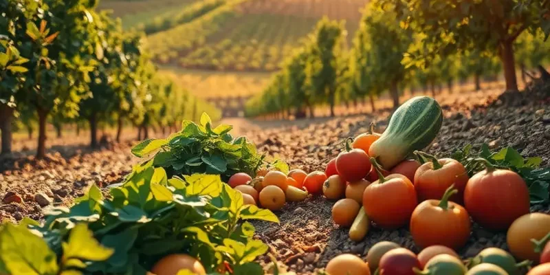 A harmonious scene of an organic landscape featuring rich greenery, representing diverse brewing traditions.