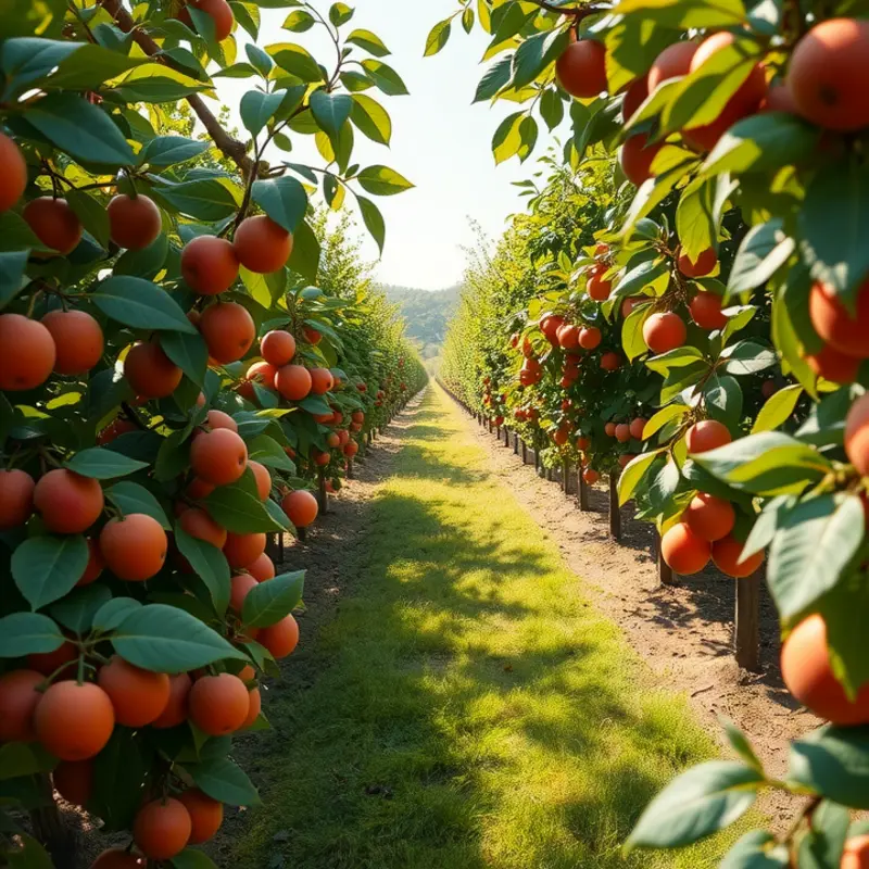 A serene landscape portraying the bounty of nature, symbolizing nourishment.