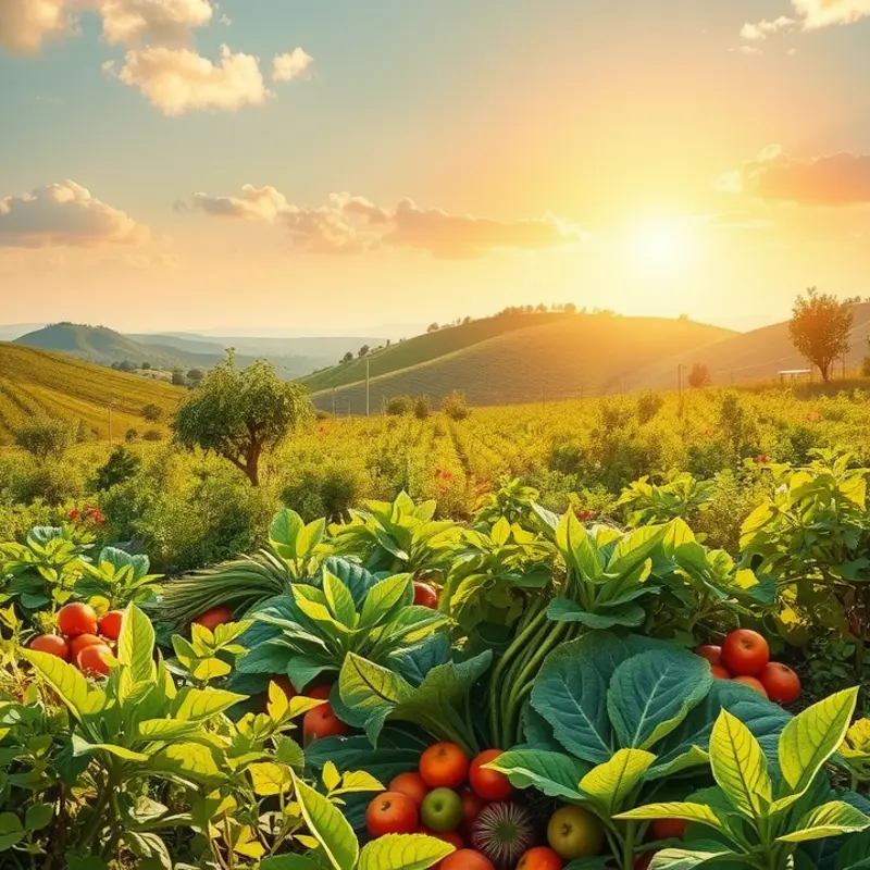 A lush garden reflecting the vitality of nature’s superfoods.