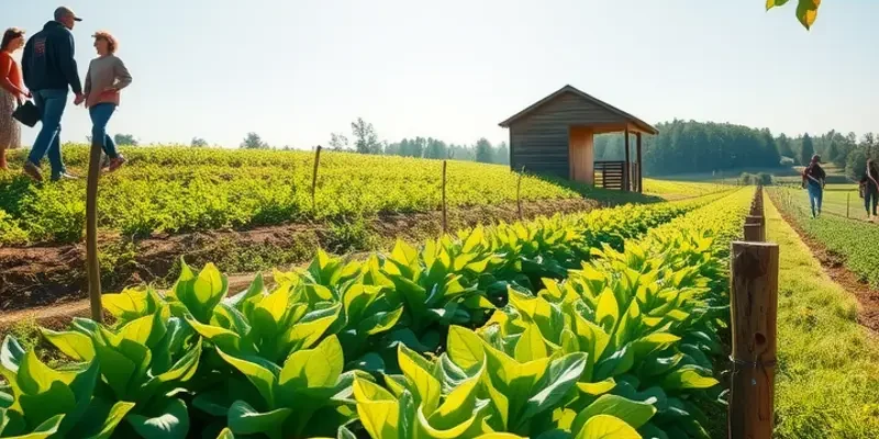 A sunlit landscape displaying lush produce in a natural setting, symbolizing healthy living.