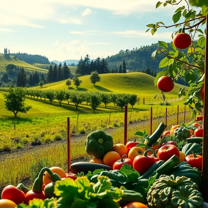 A beautiful orchard illustrating the abundance of natural foods that provide essential carbohydrates.