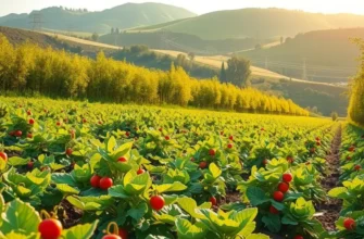 A beautiful landscape filled with vibrant vegetables and fruits symbolizing the clean keto diet.