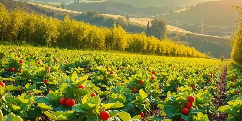 A beautiful landscape filled with vibrant vegetables and fruits symbolizing the clean keto diet.