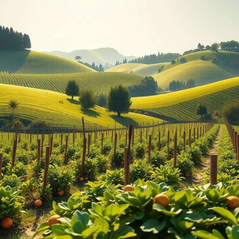 A vibrant display of fresh vegetables in natural surroundings.