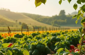 A serene landscape displaying fields of corn, emphasizing the connection between nature and fresh cooking ingredients.