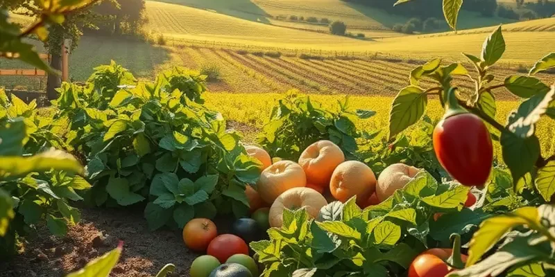 Scenic view of a fertile landscape representing global culinary traditions.