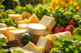 A sunlit field brimming with colorful vegetables and fruits, symbolizing natural abundance.