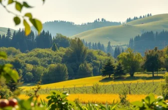 A serene landscape illustrating the integration of nature with healthy nutrition.
