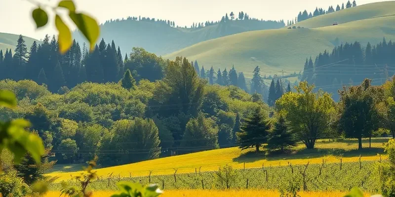 A serene landscape illustrating the integration of nature with healthy nutrition.