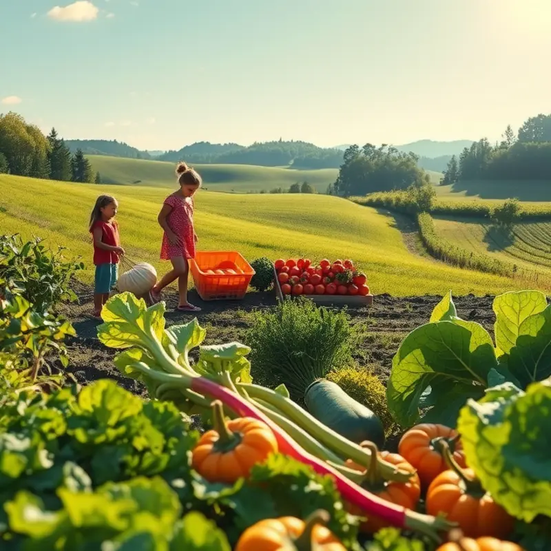 A serene landscape promoting natural food preservation.