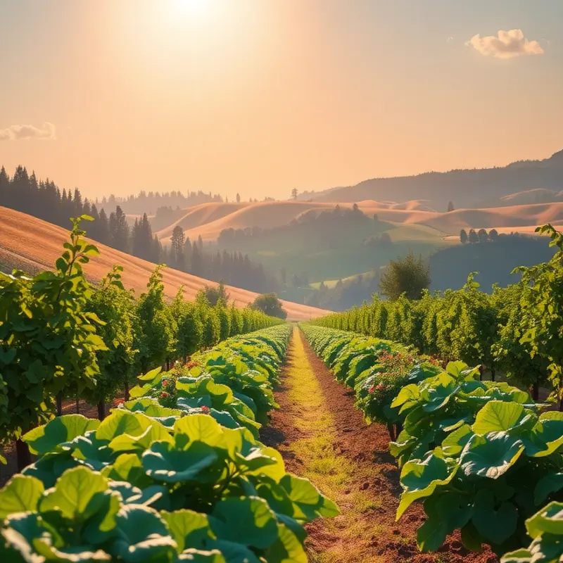 A sunlit field illustrating the abundance of nature’s produce.