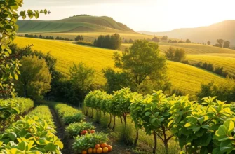 A beautiful landscape showcasing diverse crops illustrating the importance of balanced nutrition.