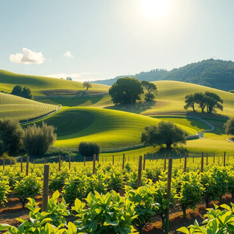 A natural landscape showcasing fresh produce, indicative of healthy nutrition and balance.