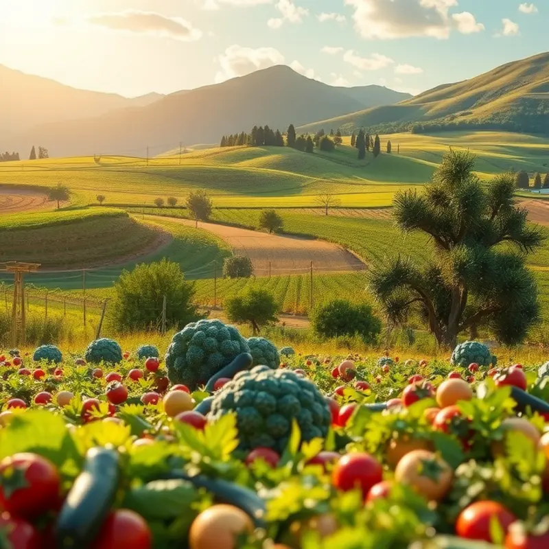 A natural landscape illustrating the beauty of nutritious foods.