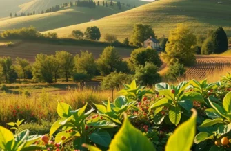 A sunlit orchard filled with vibrant produce, symbolizing the foundation of global dessert-making.
