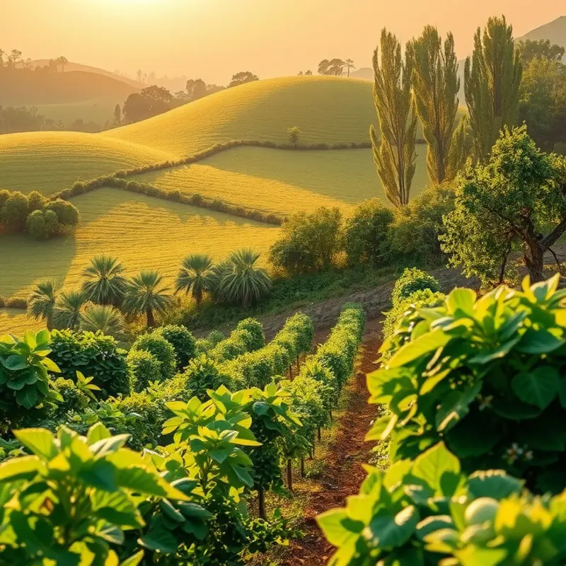 A vibrant sunlit field showcasing fresh produce that inspires culinary creativity.
