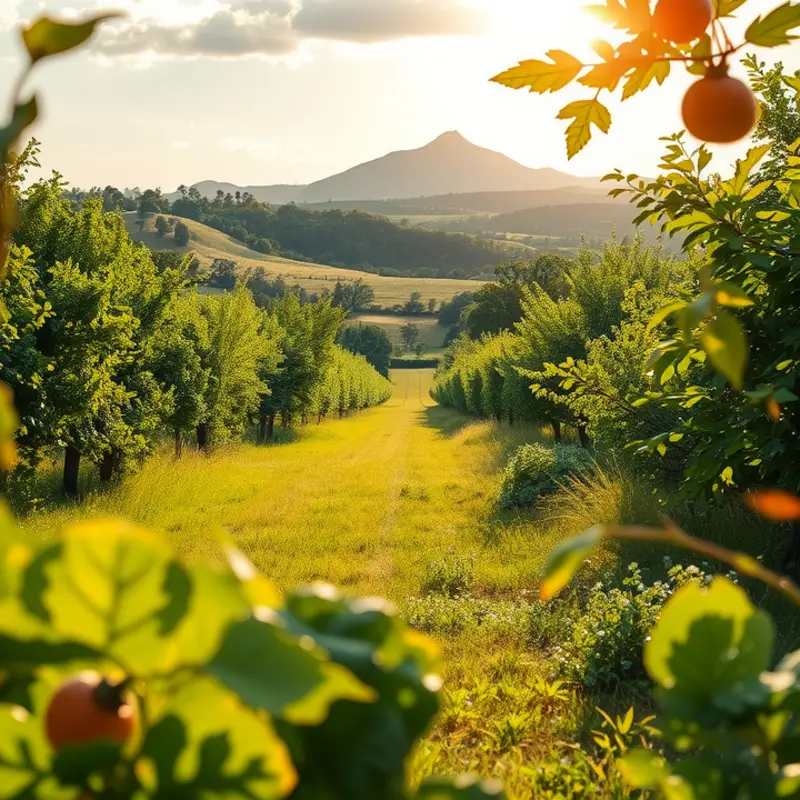 A vibrant sunlit field showcasing the richness of local produce.