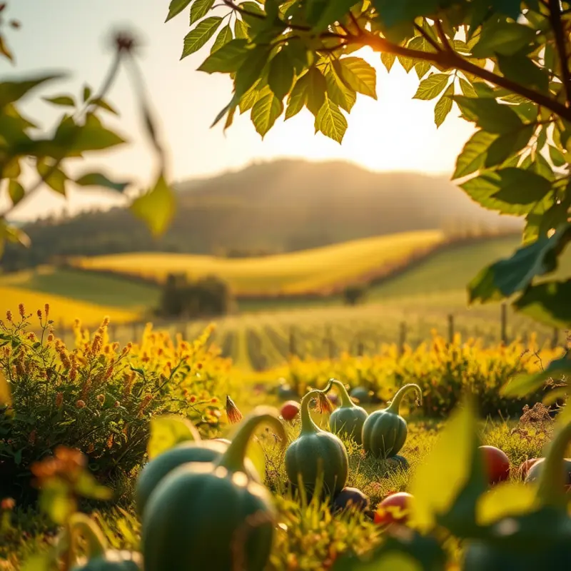 A vibrant orchard showcasing the freshness of organic produce.