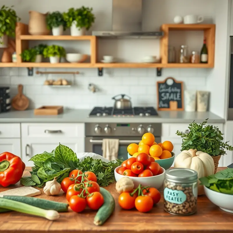 A lively orchard showcasing fresh produce, setting the perfect tone for meal planning.