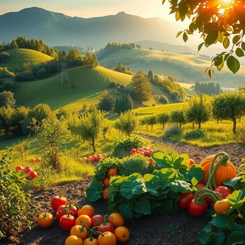 A tranquil field embodying the freshness of nature’s produce.