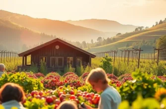 A lush orchard showcasing an array of fruits and vegetables growing in a natural setting.