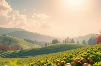 Bountiful natural landscape filled with fresh vegetables and fruits, symbolizing healthy eating.