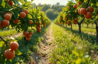 A vibrant sunlit field filled with fresh organic fruits and vegetables, emphasizing the theme of healthy cooking.