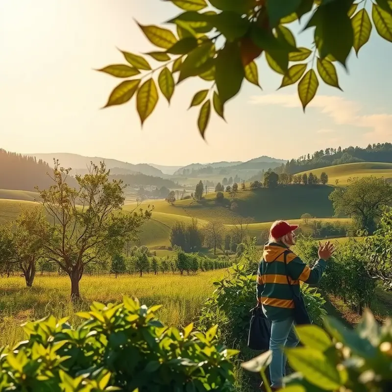 A vibrant sunlit field showcasing the harmony of nature and nutrition.