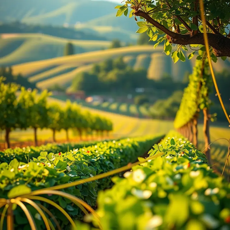 A vibrant field showcasing fresh organic produce.