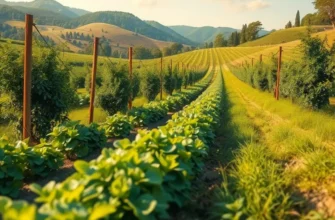 A vibrant organic garden showcasing fresh herbs and vegetables depicting freshness.