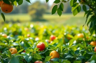 Photorealistic image of a sunlit field with an abundance of fresh vegetables and fruits, illustrating healthy nutrition.
