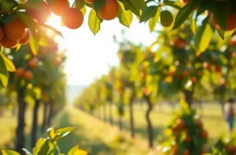 A beautiful orchard scene capturing the essence of healthy fruit growth in nature.