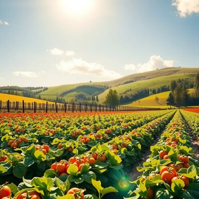 A serene sunlit field representing the freshness and abundance of healthy grains.
