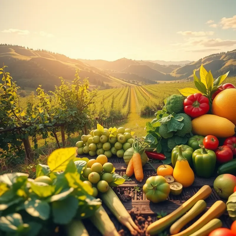 A vibrant field showcasing the essence of natural, healthy produce.