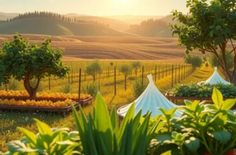 A bright sunlit field filled with vegetables and fruits, celebrating the essence of a healthy diet.