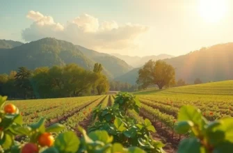 An expansive orchard filled with fresh produce showcasing healthy cooking ingredients.