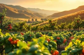 A serene orchard landscape illustrating healthy nutrition and organic produce.