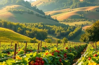 A sunlit orchard scene highlighting vibrant crops and the essence of healthy nutrition.