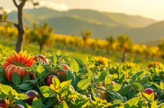 A breathtaking field with an abundance of fresh, organic produce.