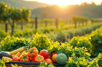 A scenic orchard representing the principles of healthy nutrition and lifestyle.