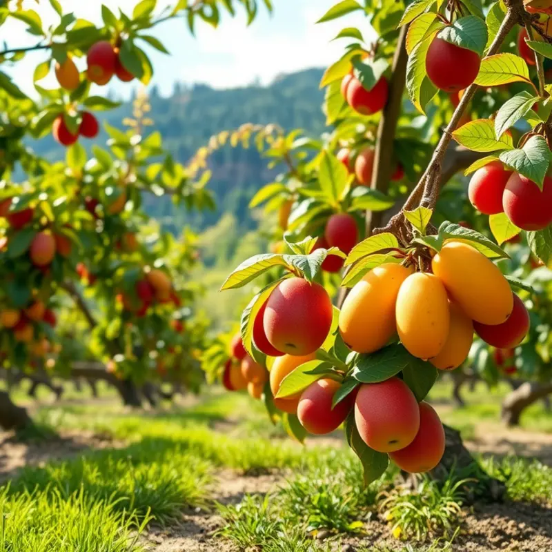 A sunlit field showcasing vibrant vegetables and fruits, symbolizing the essence of nutrient-dense foods.