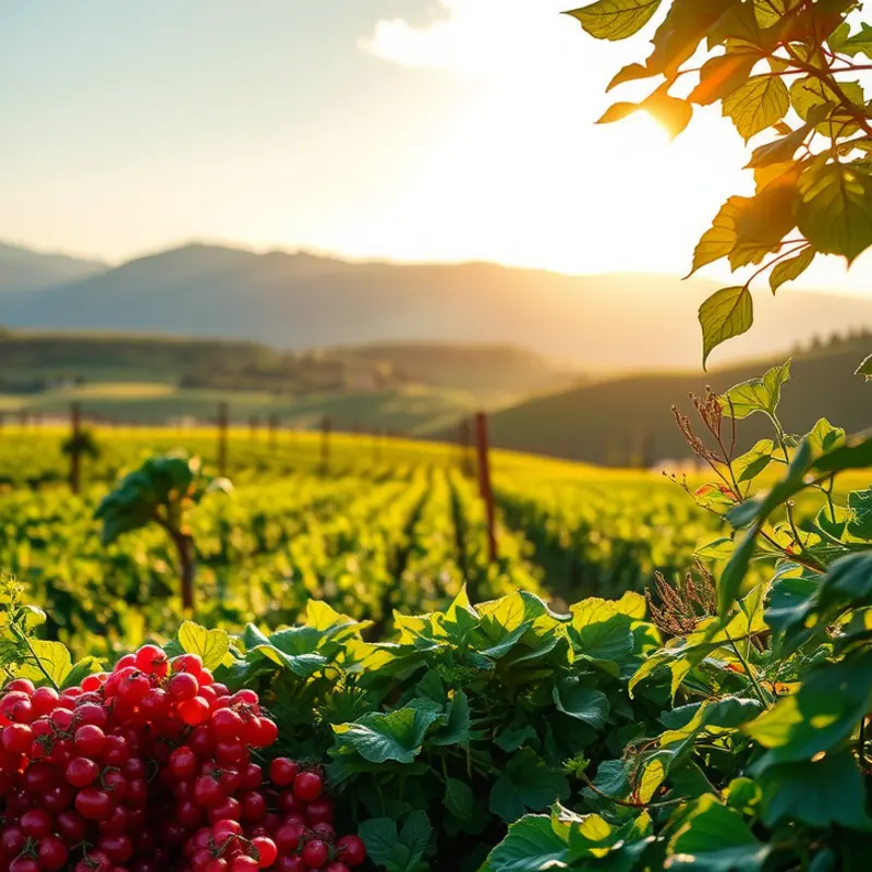 A scenic landscape showcasing natural produce that reflects the essence of hydration.