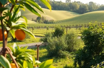 Photorealistic sunlit field filled with a variety of fruits and vegetables, showcasing elements of healthy eating.