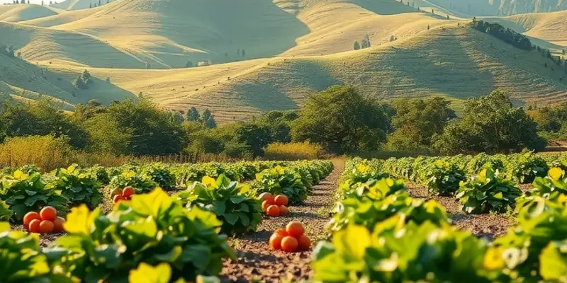 A picturesque landscape representing the harmony of nature and the importance of hydration.