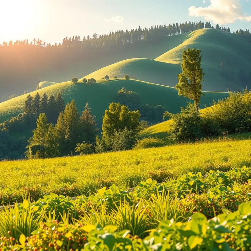 A scenic landscape showcasing natural produce that reflects the essence of hydration.